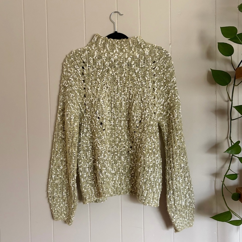 Cozy Knit Sweater in Olive Green